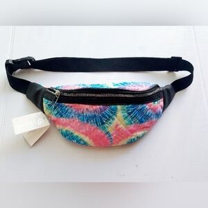 Quilted tie dye fanny pack